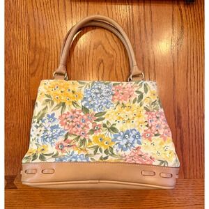 Relic Floral Tapestry Satchel Women Small Multicolor Canvas Handbag Summer